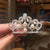 Fashion Crown Alloy Plating Inlay Rhinestones Pearl Insert Comb 1 Piece