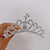 Fashion Crown Alloy Plating Inlay Rhinestones Pearl Insert Comb 1 Piece