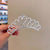 Fashion Crown Alloy Plating Inlay Rhinestones Pearl Insert Comb 1 Piece