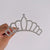 Fashion Crown Alloy Plating Inlay Rhinestones Pearl Insert Comb 1 Piece