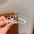 Fashion Crown Alloy Plating Inlay Rhinestones Pearl Insert Comb 1 Piece