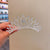 Fashion Crown Alloy Plating Inlay Rhinestones Pearl Insert Comb 1 Piece