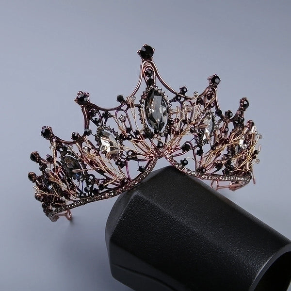 Fashion Crown Alloy Plating Rhinestones Crown