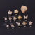 Fashion Crown Flower Metal Plating Nose Studs