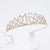 Fashion Crown Metal Plating Hollow Out Inlay Rhinestones Crown 1 Piece