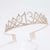 Fashion Crown Metal Plating Hollow Out Inlay Rhinestones Crown 1 Piece