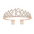 Fashion Crown Metal Plating Hollow Out Inlay Rhinestones Crown 1 Piece