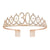 Fashion Crown Metal Plating Hollow Out Inlay Rhinestones Crown 1 Piece