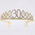 Fashion Crown Metal Plating Hollow Out Inlay Rhinestones Crown 1 Piece