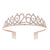 Fashion Crown Metal Plating Hollow Out Inlay Rhinestones Crown 1 Piece