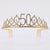 Fashion Crown Metal Plating Hollow Out Inlay Rhinestones Crown 1 Piece