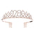 Fashion Crown Metal Plating Hollow Out Inlay Rhinestones Crown 1 Piece