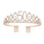 Fashion Crown Metal Plating Hollow Out Inlay Rhinestones Crown 1 Piece