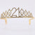 Fashion Crown Metal Plating Hollow Out Inlay Rhinestones Crown 1 Piece