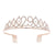 Fashion Crown Metal Plating Hollow Out Inlay Rhinestones Crown 1 Piece