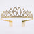 Fashion Crown Metal Plating Hollow Out Inlay Rhinestones Crown 1 Piece