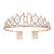 Fashion Crown Metal Plating Hollow Out Inlay Rhinestones Crown 1 Piece