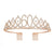 Fashion Crown Metal Plating Hollow Out Inlay Rhinestones Crown 1 Piece