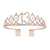 Fashion Crown Metal Plating Hollow Out Inlay Rhinestones Crown 1 Piece