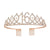 Fashion Crown Metal Plating Hollow Out Inlay Rhinestones Crown 1 Piece