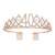 Fashion Crown Metal Plating Hollow Out Inlay Rhinestones Crown 1 Piece