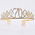 Fashion Crown Metal Plating Hollow Out Inlay Rhinestones Crown 1 Piece