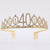 Fashion Crown Metal Plating Hollow Out Inlay Rhinestones Crown 1 Piece