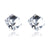 Fashion Cube Color Zircon Magnetic Earrings