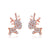 Fashion Deer Plating Alloy Artificial Gemstones Earrings Ear Studs