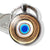 Fashion Devil's Eye Alloy Glass Keychain