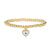 Fashion Devil's Eye Copper 18k Gold Plated Zircon Bracelets In Bulk