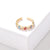 Fashion Devil's Eye Copper Zircon Rings In Bulk