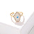 Fashion Devil's Eye Copper Zircon Rings In Bulk