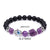 Fashion Devil's Eye Palm Artificial Crystal Stone Irregular Beaded Polishing Bracelets 1 Piece