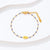 Fashion Devil's Eye Palm Stainless Steel Inlay Beads Bracelets