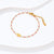 Fashion Devil's Eye Palm Stainless Steel Inlay Beads Bracelets