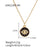 Fashion Devil's Eye Stainless Steel Plating Artificial Diamond Pendant Necklace