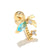 Fashion Dinosaur Bear Rabbit Copper Screw Puncture Screw Ball Ear Nail