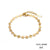 Fashion Disc Chain Bracelet Women's 316l Titanium Steel Gold Plated Bracelets Wholesale