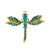 Fashion Dragonfly Alloy Inlay Rhinestones Unisex Brooches