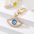 Fashion Drill Alloy Patch Blue Eyes Keychain  Devil's Eye Pendant