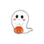 Fashion Dripping Paint Halloween Pumpkin Ghost Alloy Brooch