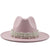 Fashion Elegant Pearl Big Brim Woolen Hat