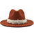 Fashion Elegant Pearl Big Brim Woolen Hat