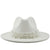 Fashion Elegant Pearl Big Brim Woolen Hat