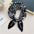 Fashion Elegant Pleated Small Square Towel Decoration Scarf  70*70