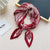 Fashion Elegant Pleated Small Square Towel Decoration Scarf  70*70