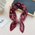 Fashion Elegant Pleated Small Square Towel Decoration Scarf  70*70