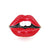 Fashion Elegant Sexy Red Lip Clothing Brooch Women's Suit Dress Pin