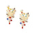 Fashion Elk Imitation Pearl Alloy Rhinestone Women's Earrings 1 Pair